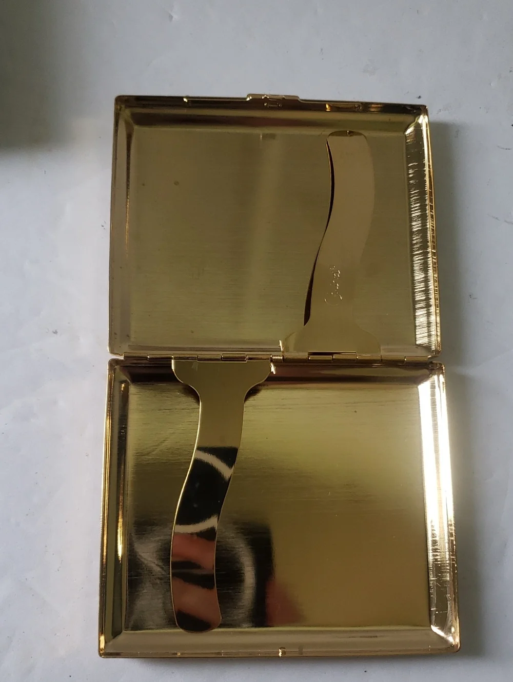 Colibri Vintage Gold Toned Cigarette Case Holder